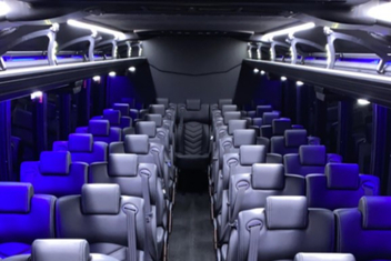 Fort Lauderdale Charter Bus Interior