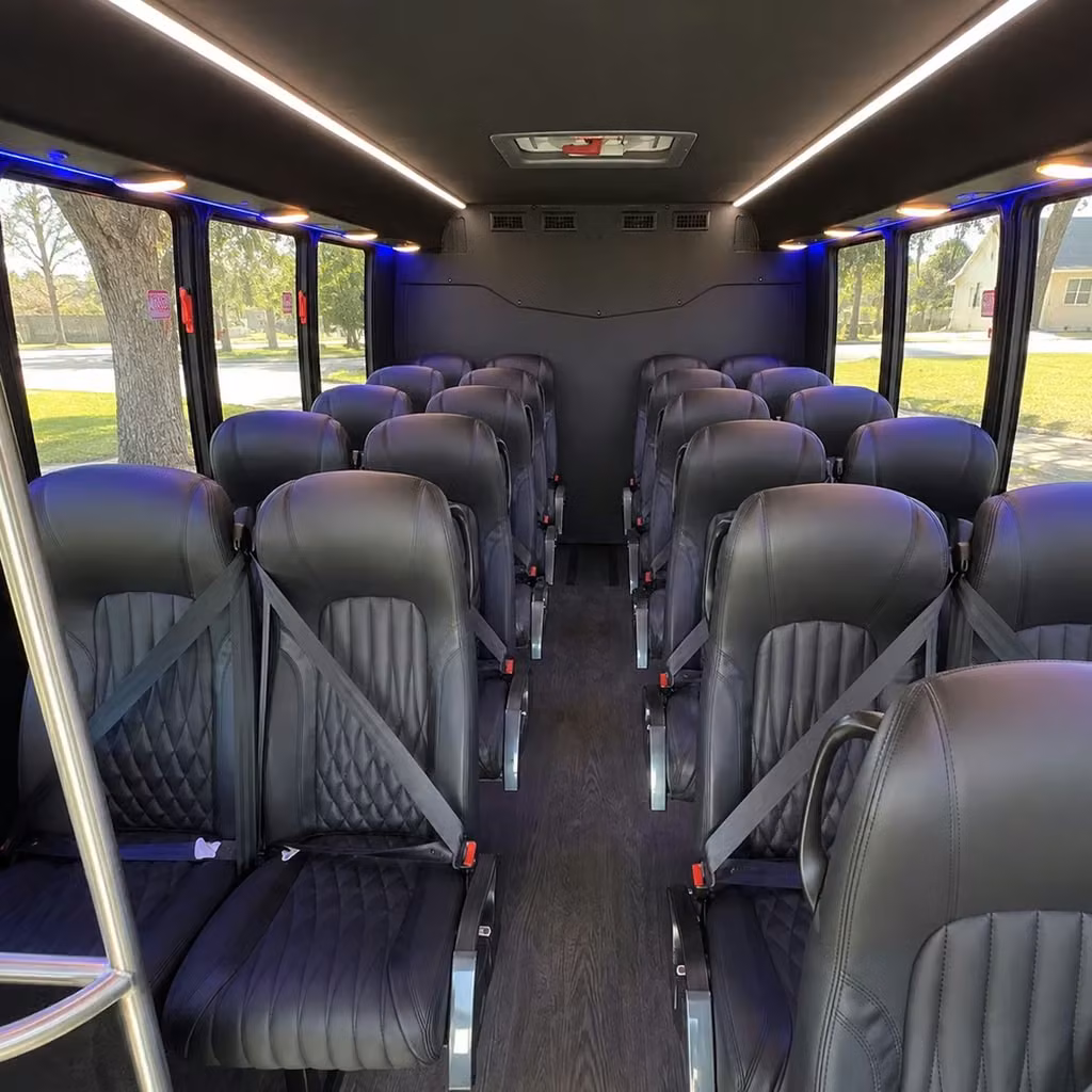 28 passenger minibus interior
